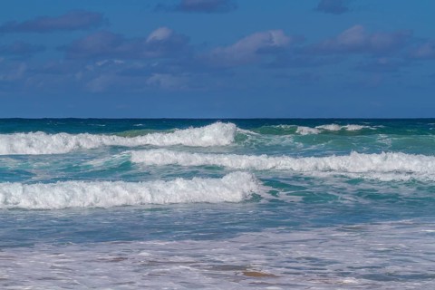 Waves at Playa de Cofete beach