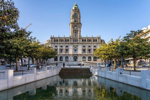 The Pacos de Concelho City Hall in Porto