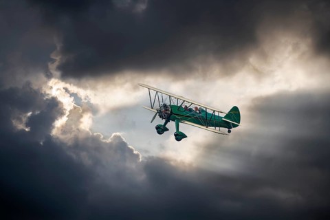 Biplane Boing Stearman Rinteln Germany