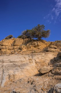Bizarre rock formations in the Buca delle Fate