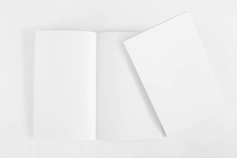 Mockup two blank booklets