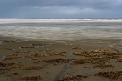 View into the mudflats to the north on the island of Minsener Oog
