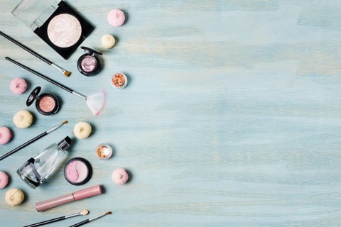 Eyeshadow brushes cosmetics sweets