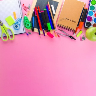 Notepads pencils pink