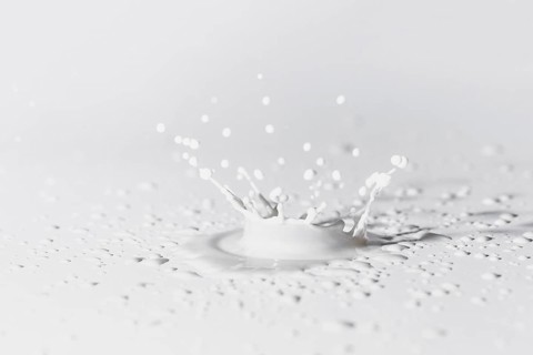 White surface with splash milk