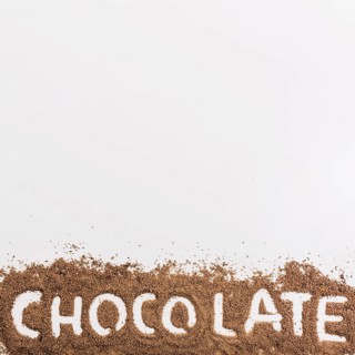 Word chocolate chocolate crumbs