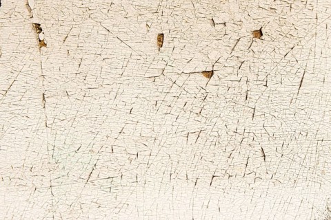 Peeling paint old wooden floor