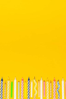 Colorful birthday candles with