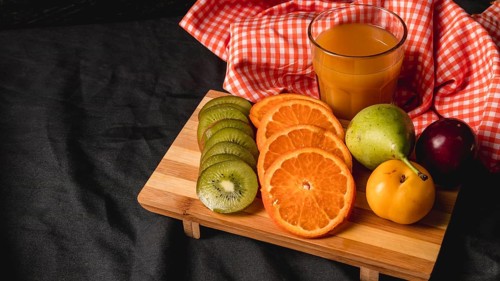 Moody fruit still life
