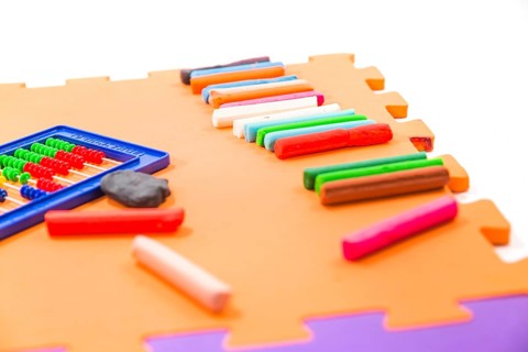 Play mat with plasticine studio