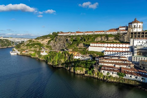 Mosteiro da Serra do Pilar Monastery high above the Douro River