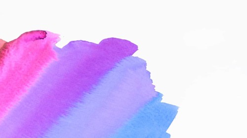 Artistic watercolor brush stoke texture isolated white background