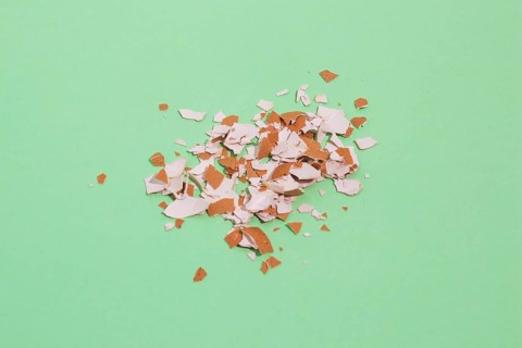 Broken egg shell table