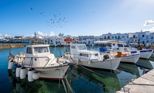 Fishing boats in Naoussa harbour