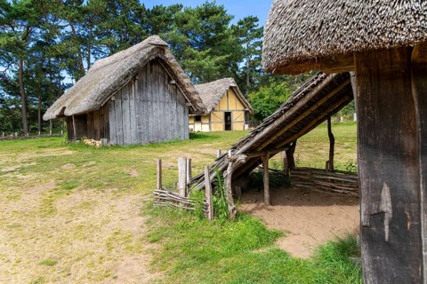 Wood and thatch buildings at West Stow