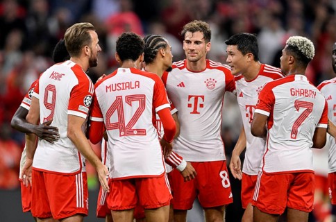 Goal celebrations Leroy Sane FC Bayern Muenchen FCB