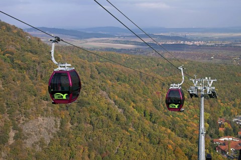 Cable car from Thale to the Hexentanzplatz