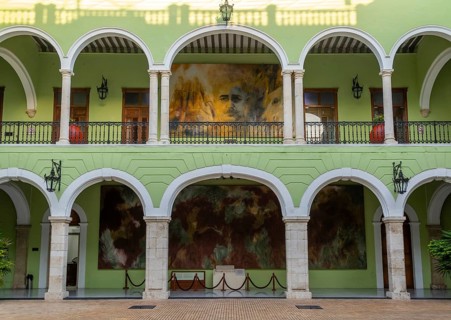 Courtyard interior of Governor's Palace government building