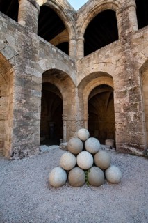 Historic cannonballs