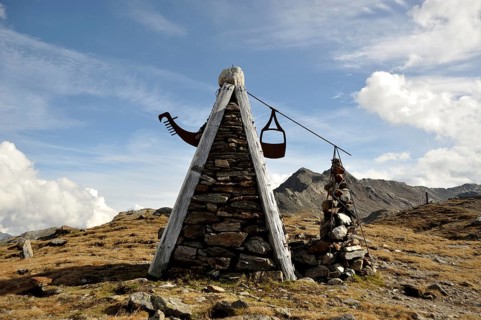 Art on the mountain at the Timmelsjoch