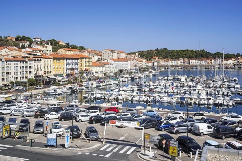 Pleasure boats in marina