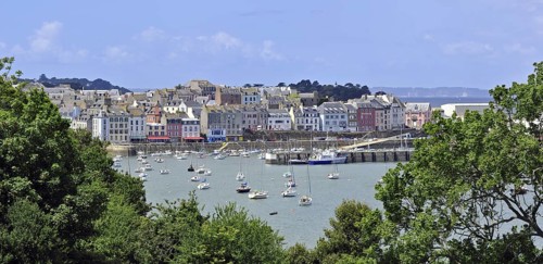 Sailing boats in the harbour of Douarnenez
