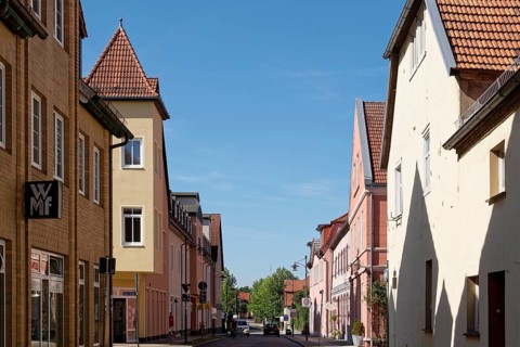 Buildings and shops in Kirchstrasse