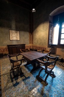Interior with mosaic floor
