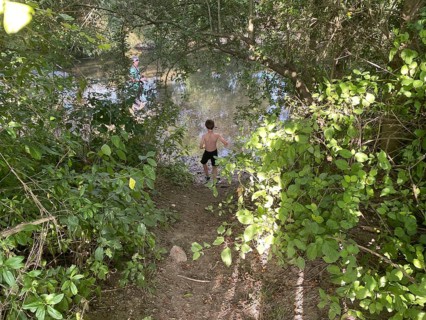 Natural river course