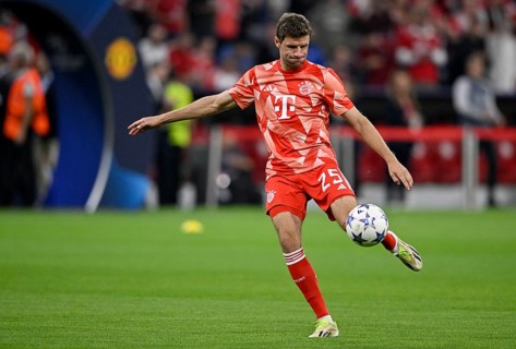 Warm-up training Thomas Mueller FC Bayern Munich FCB