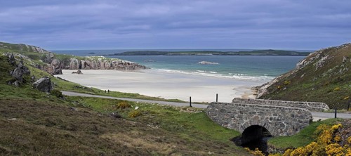 Ceannabeinne Beach in summer near Durness