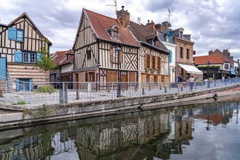 Half-timbered houses in the St-Leu quarter