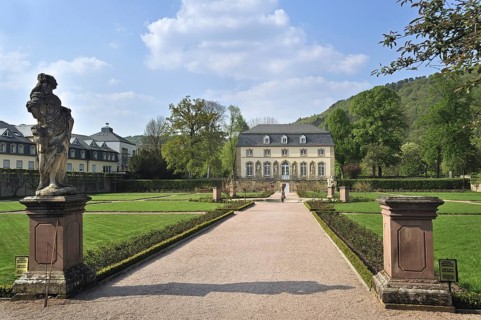 Abbey's garden and orangery at Echternach