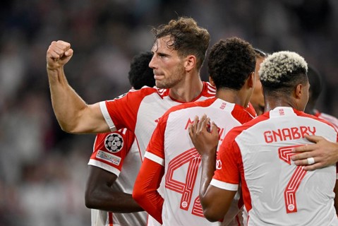 Goal celebration Jamal Musiala FC Bayern Muenchen FCB