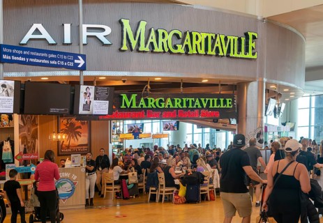 Air Margaritaville restaurant inside Cancun airport