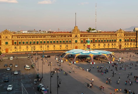 People in the main square Zocalo