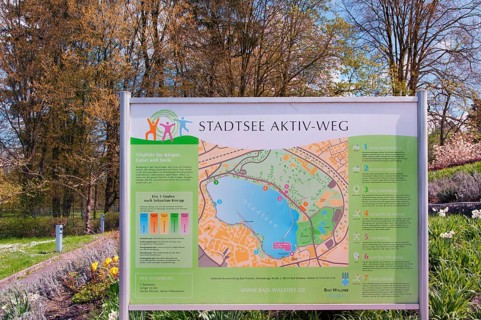 Information board for Stdtsee Aktiv-Weg