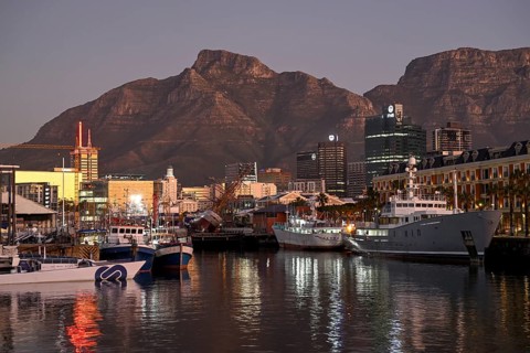 View of Table Mountain from the Victoria and Alfred Waterfront