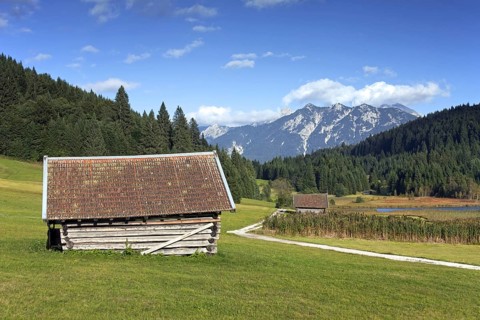 Wooden hut