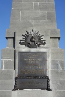World War One First Australian Division memorial at the Pozieres Ridge