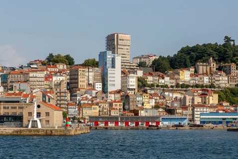 City centre and port of Vigo