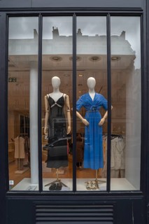 Mannequins in a Paris fashion shop