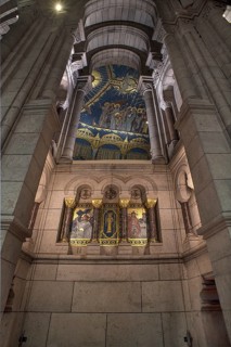 Vaults and frescoes in the Sacre-Coeur Basilica