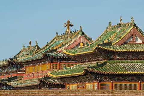 Temple in the interior of the Erdene Zuu Khiid Monastery