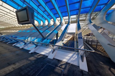 Screen at Liege-Guillemins station