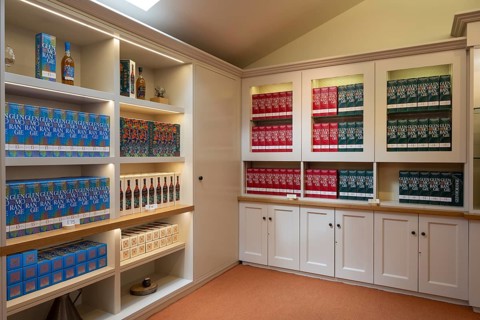 Salesroom of the whisky distillery Glenmorangie near Tain