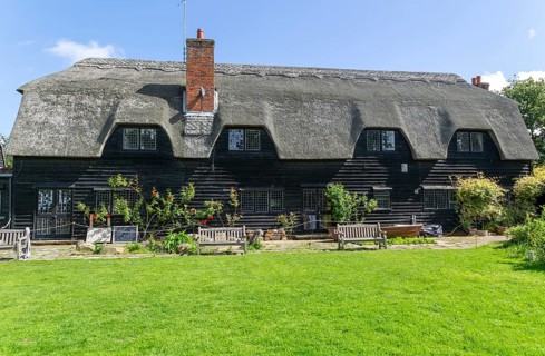 Thatched Granary building Flatford Mill