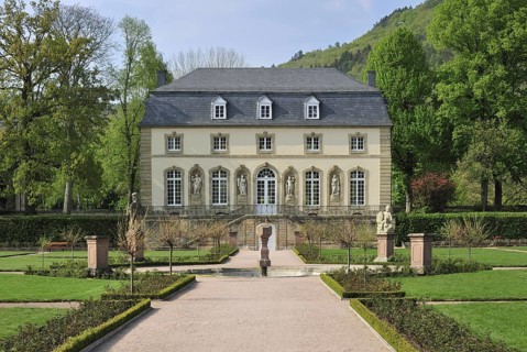 Abbey's garden and orangery at Echternach