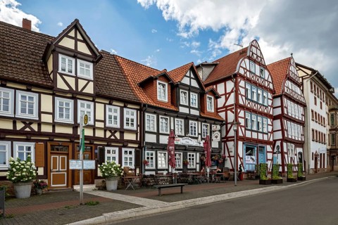 Historic half-timbered houses