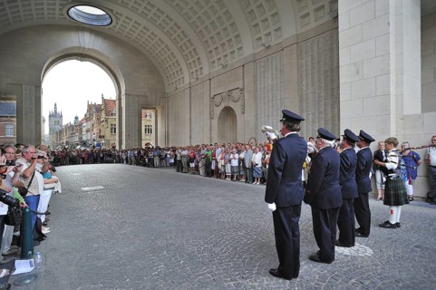 Last Post Ceremony under the Menin Gate Memorial to the Missing